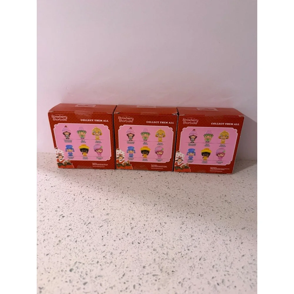 Strawberry Shortcake Flocked Figures Complete Set 6 Figures NIB 2-Packs 2023
